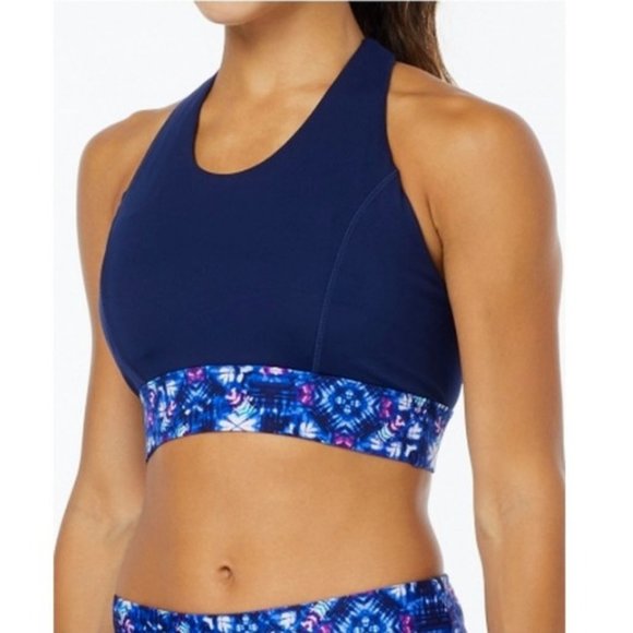 TYR 2pc Santa Cruz Jade Top & Della Boyshort Swimsuit Navy Size Small 4/6 - $75 - Picture 5 of 10